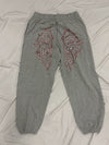 Ninety Girl Sequined Feather Logo Sweat pants