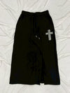 Ninety Girl Cross Stud Long Skirt