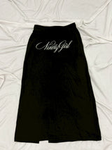 Ninety Girl Cross Stud Long Skirt