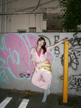 Ninety Girl Sequined Feather Logo Sweat pants