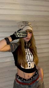 Ninety Girl Gothic Raglan Tee 