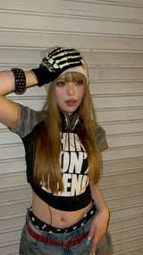 Ninety Girl Gothic Raglan Tee 