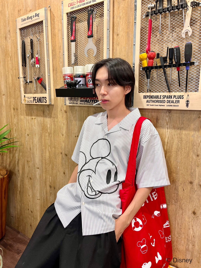 MSB mickey striped shirt