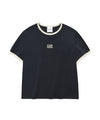 (Women) CGP Small Square Logo Ringer Short Sleeve T-Shirt CBEUWTS017 