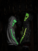 Glow Bone 풀 집 후디 