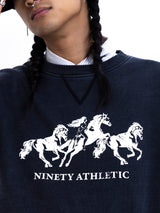 90 Horseshoe Logo Crewneck Sweat