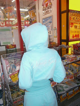 Ninety Girl Shaped Zip Hoodie 