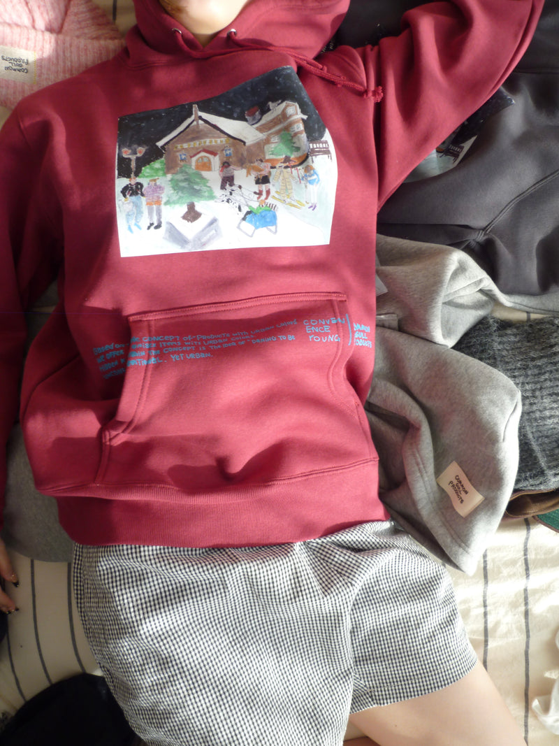 convenienceyoung×common gull products. christmas hoodie