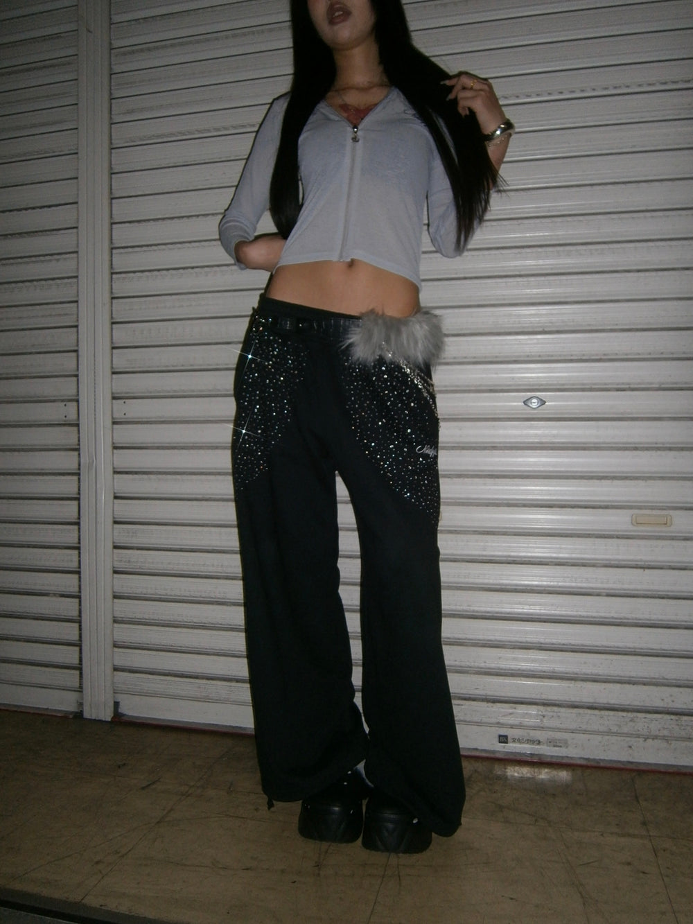 Rhinestone Sweat Pants – YZ