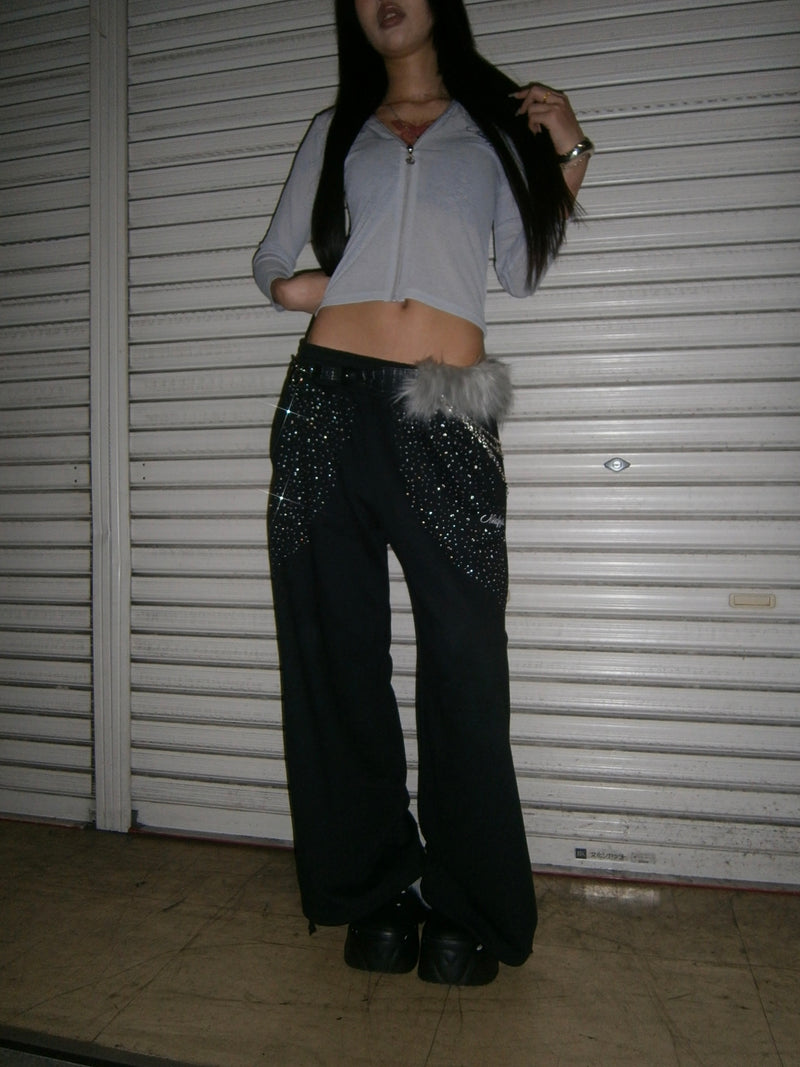 Rhinestone Sweat Pants