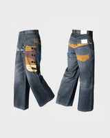 PISTOL HOLSTER COWBOY PRINT DENIM 
