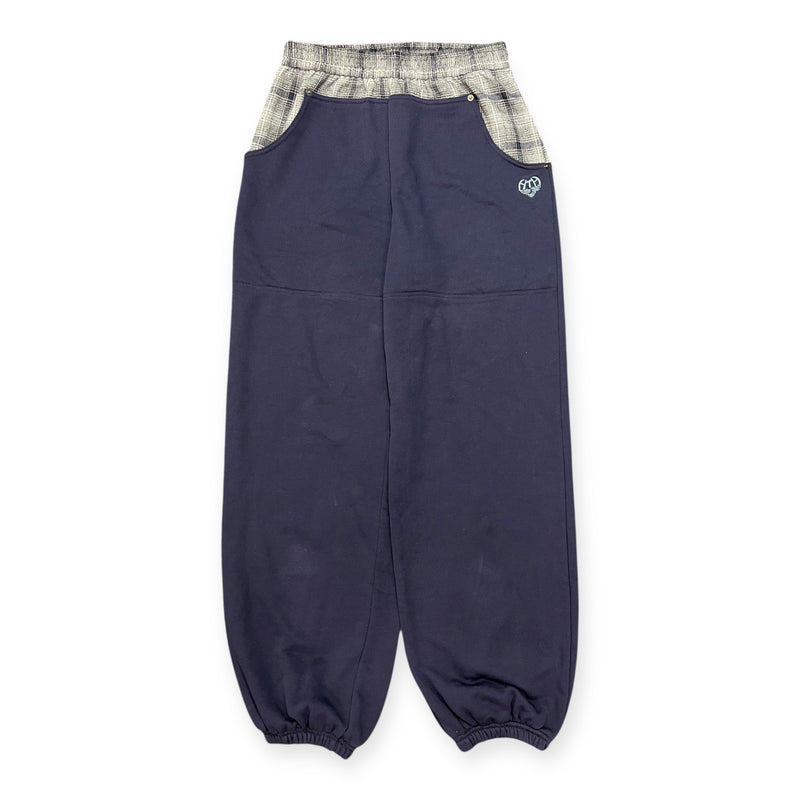 check switching sweat pants