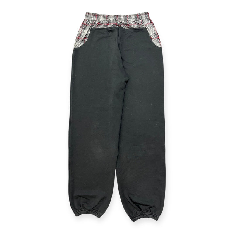 check switching sweat pants