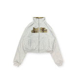 reversible check pattern zip stand