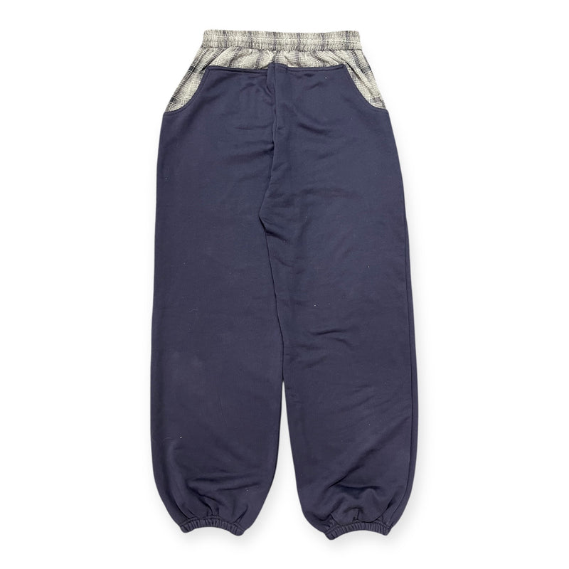 check switching sweat pants