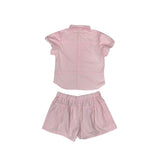 puff sleeve shirt set