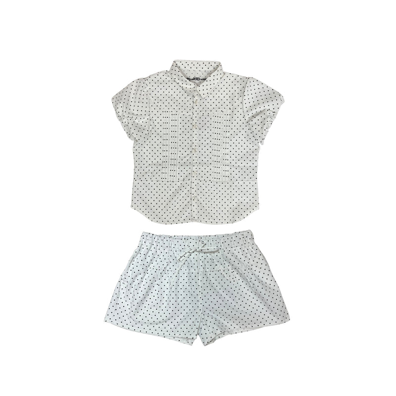 puff sleeve shirt set