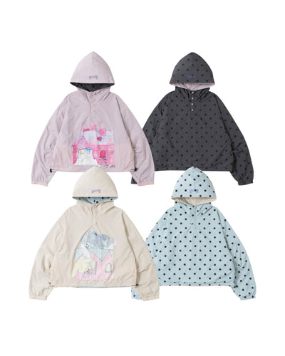 2-Way Reversible Dot Windbreaker