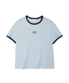 (Women) CGP Small Square Logo Ringer Short Sleeve T-Shirt CBEUWTS017 