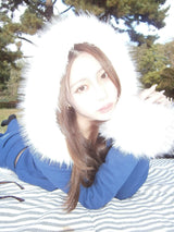 Ninety Girl Rhinestone Fur Zip Hoodie