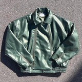 Multiple Chucks Fake Leather Jacket