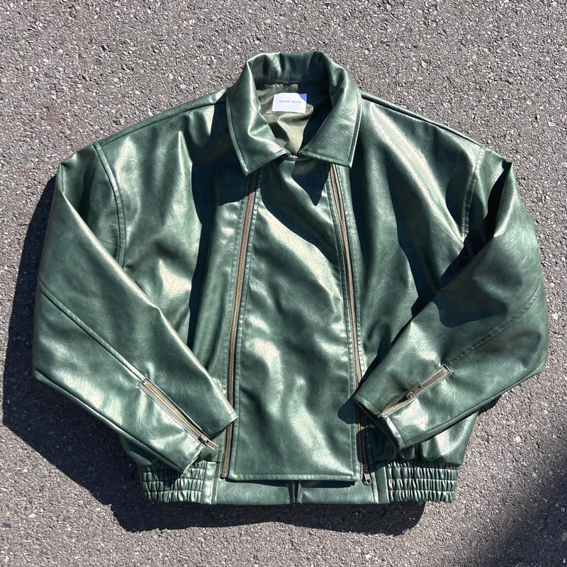 Multiple Chucks Fake Leather Jacket – YZ
