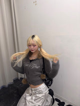 Fur Hooded Zip-Up Knit 