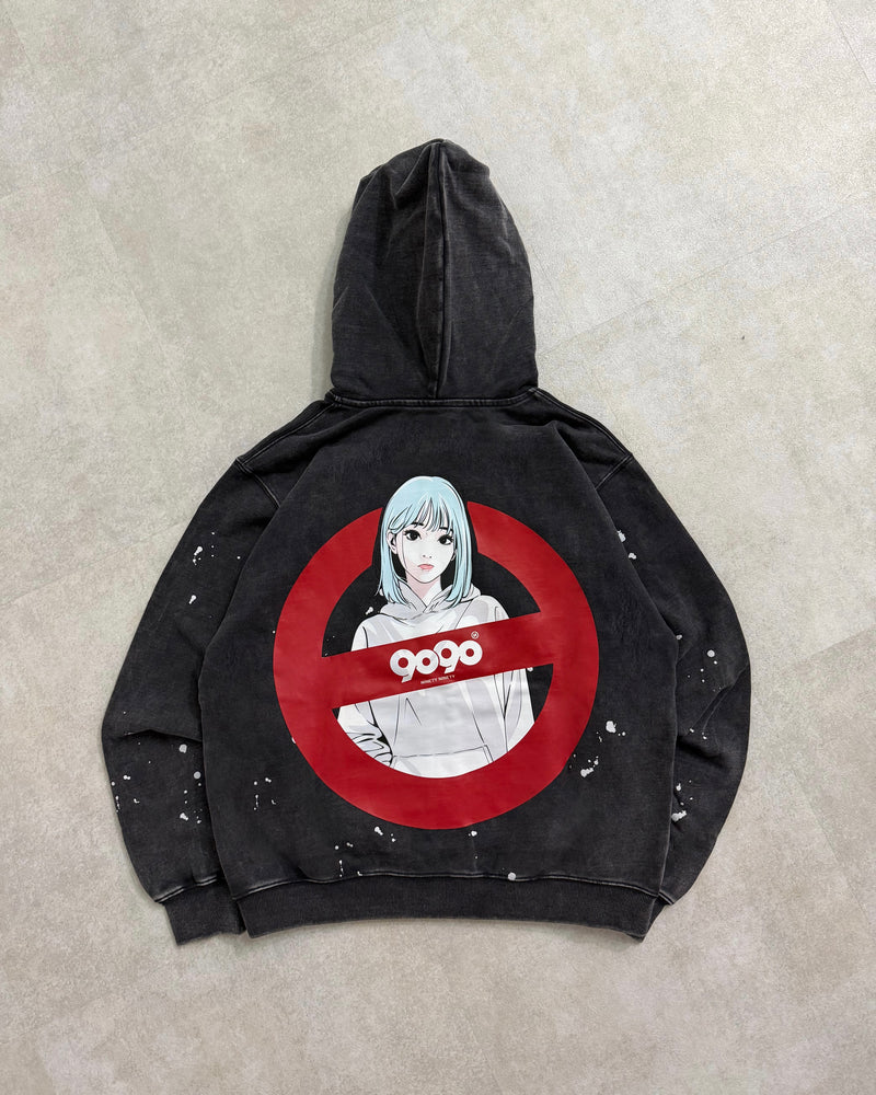 9ぷぅのハンドメイド 9090×backsideworks】Painted Zip Hoodie – YZ