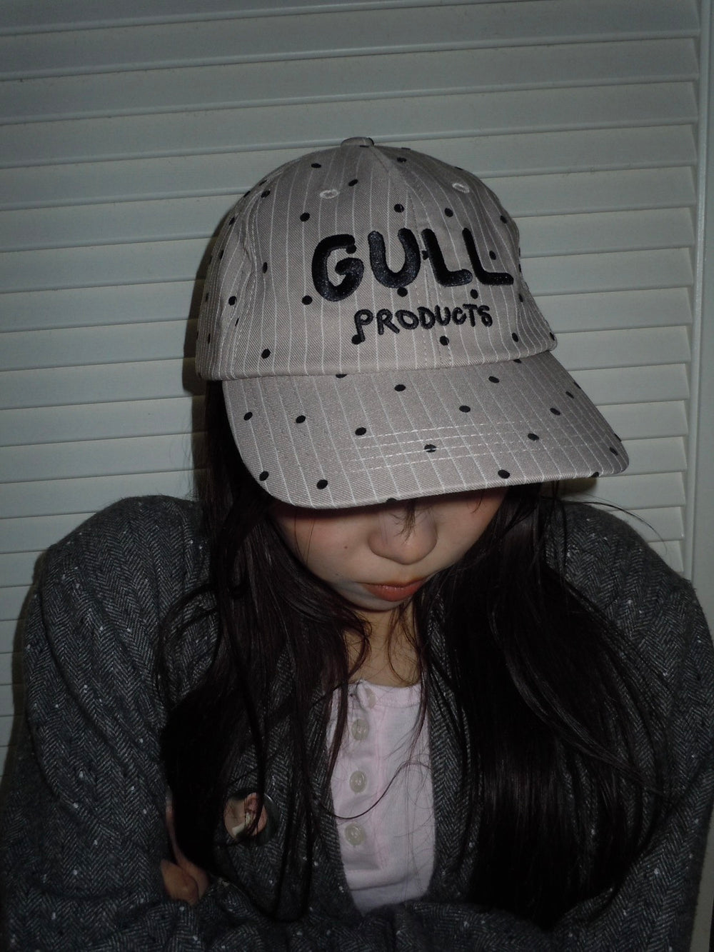お値下げ中　common gull products ひきこもりCAP ドット ストライプでドットなひきこもりcap – YZ