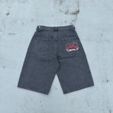 9090 x Piko Flame Denim Shorts