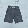 9090 x Piko Flame Denim Shorts