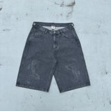 9090 × PIKO Flame Denim Shorts