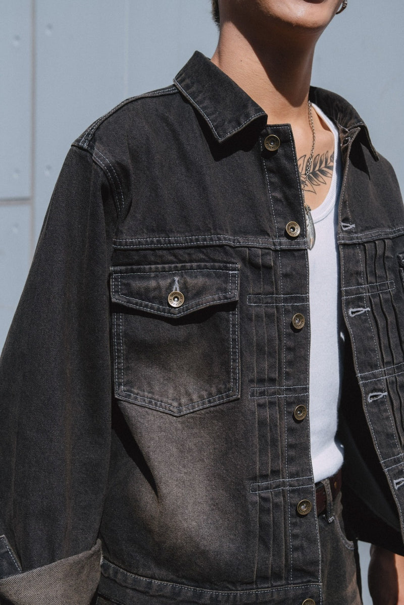 over dye denim jacket