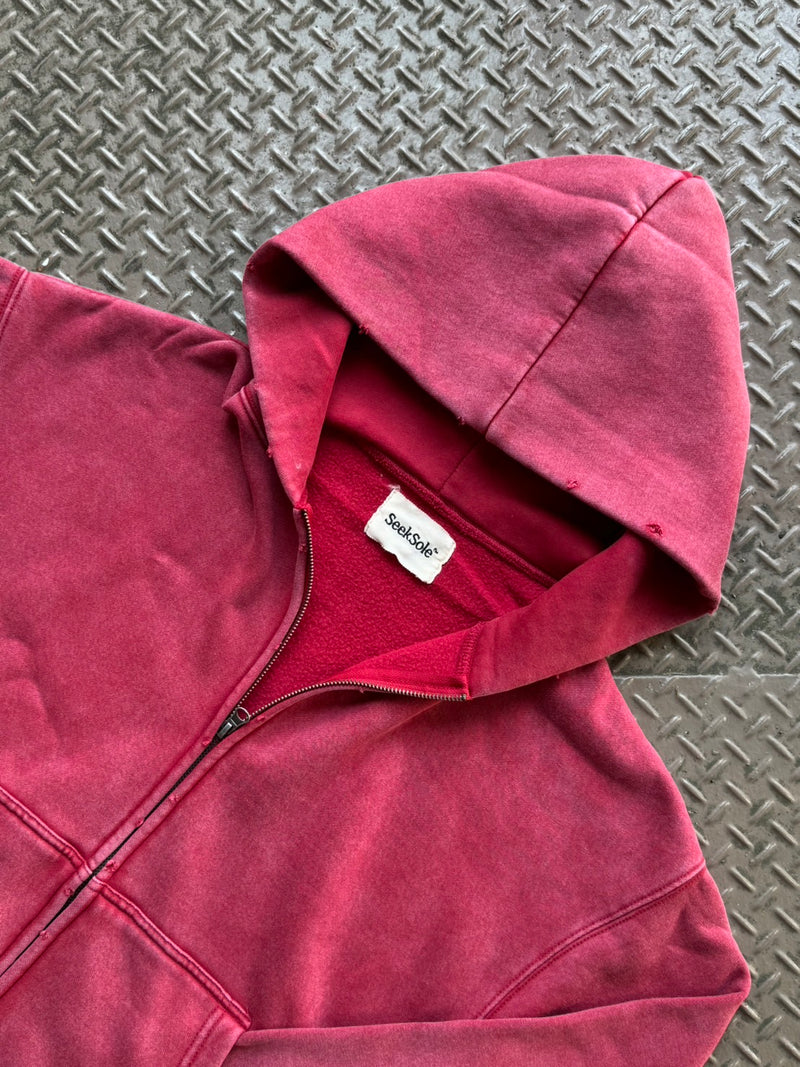 Powder Fade Zip Hoodie