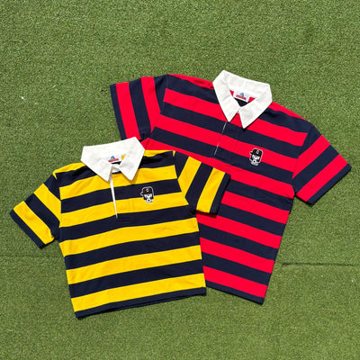 Boxy ruler patch rugby shirt