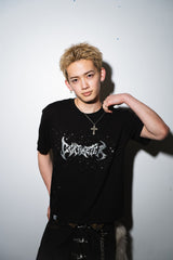 Tribal logo glitter tee