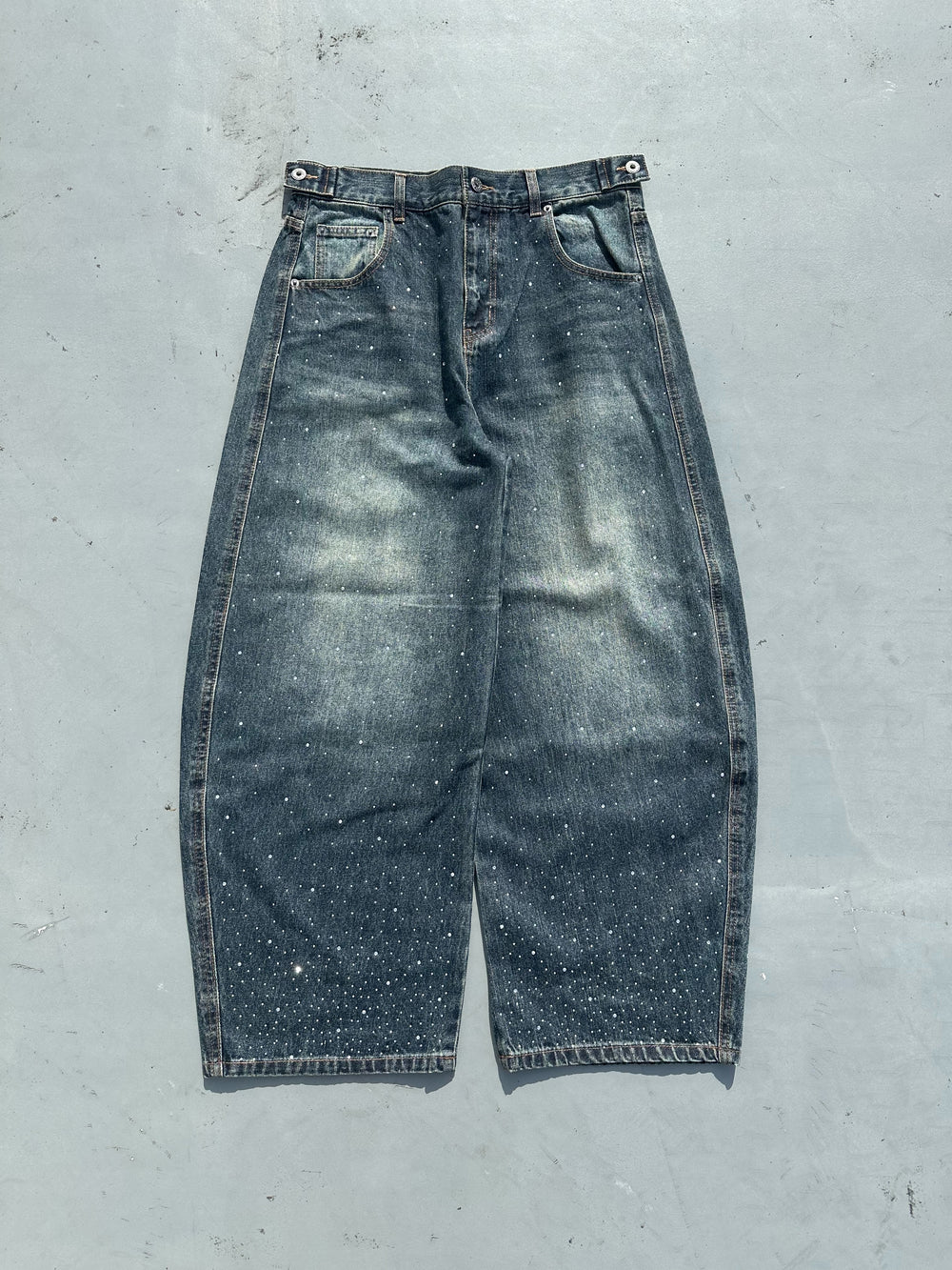 Rhinestone Gila Gila Denim Pants – YZ