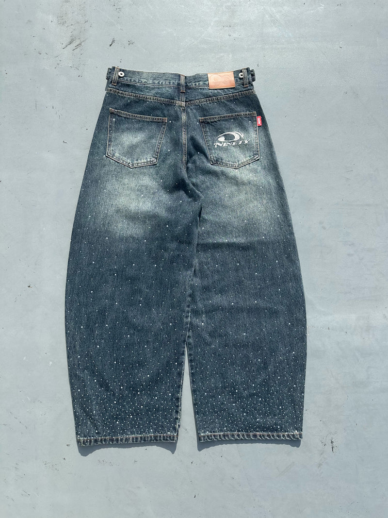 Rhinestone Gila Gila Denim Pants