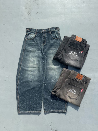Rhinestone Gila Gila Denim Pants