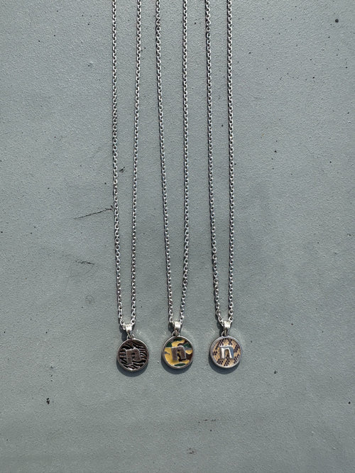 N Logo Pattern Necklace