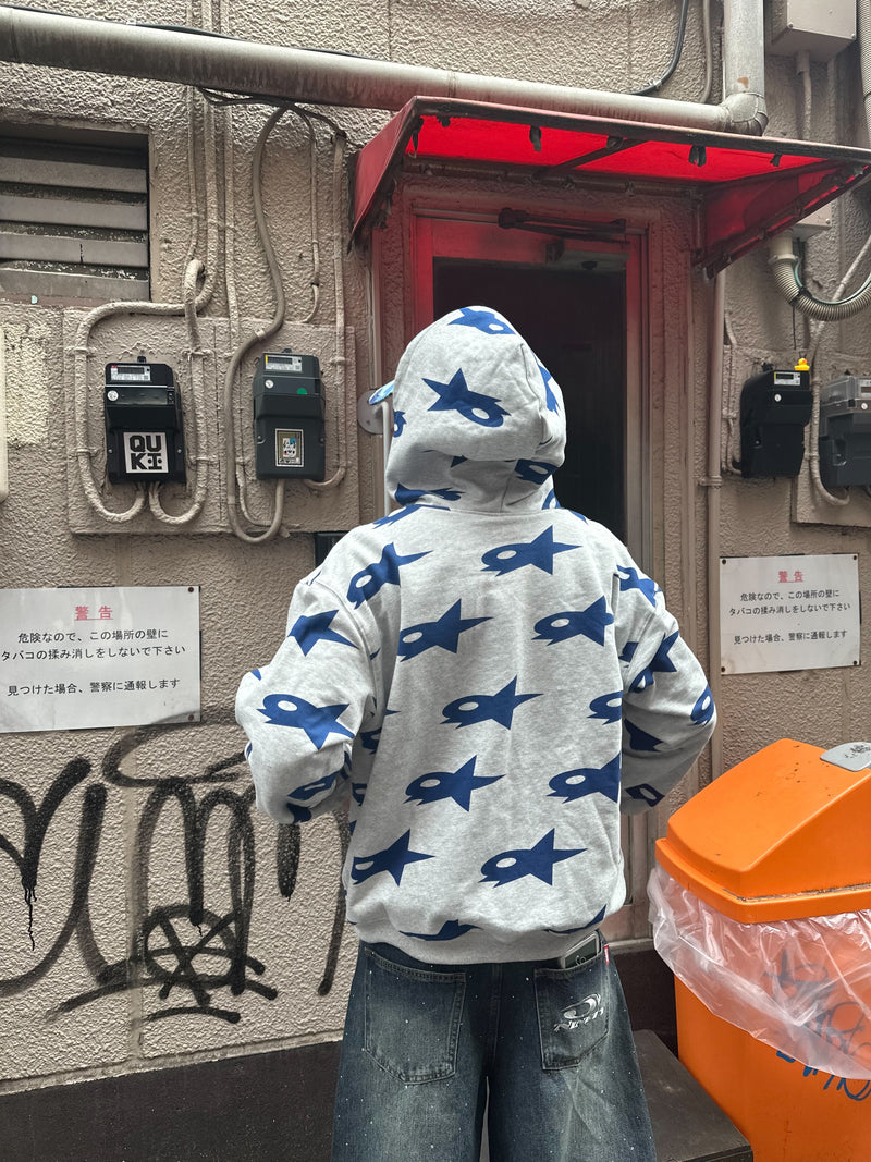 Star Logo Reversible Zip Hoodie