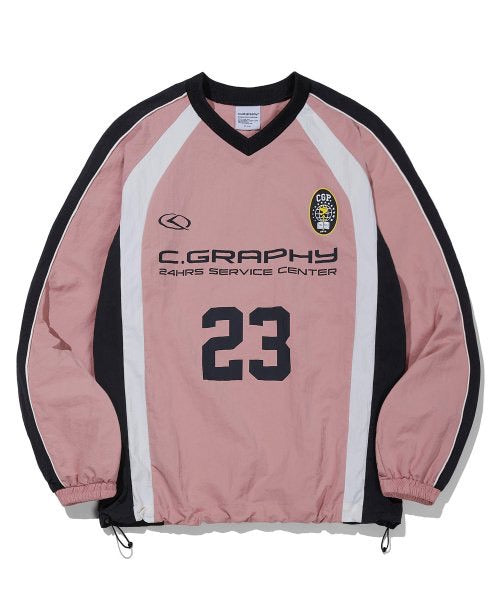 Synthetic fiber color scheme sports crew neck CBESUWM150