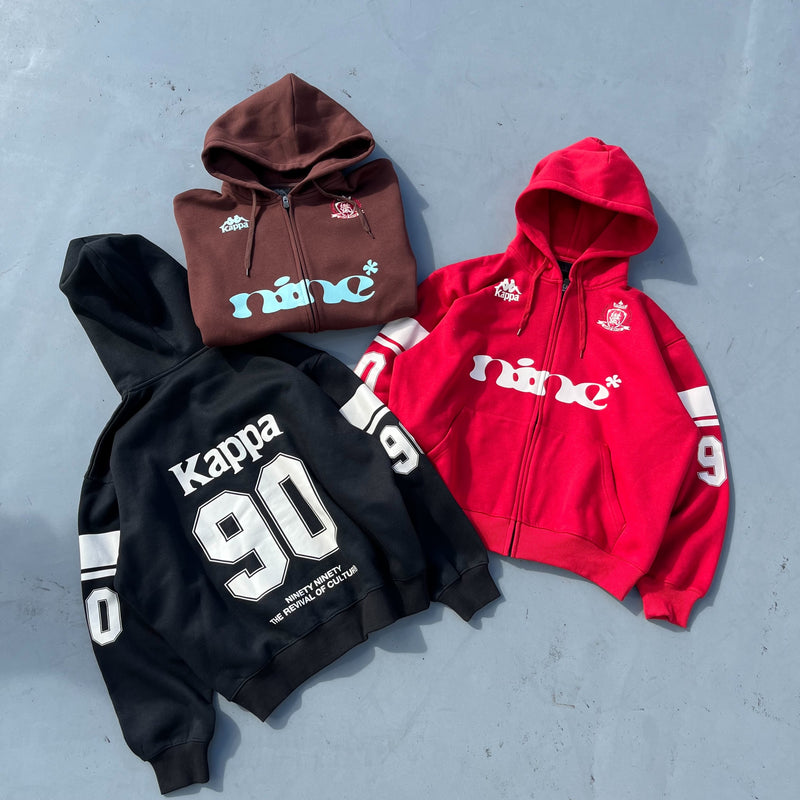 9090 × Kappa Emblem Zip Hoodie