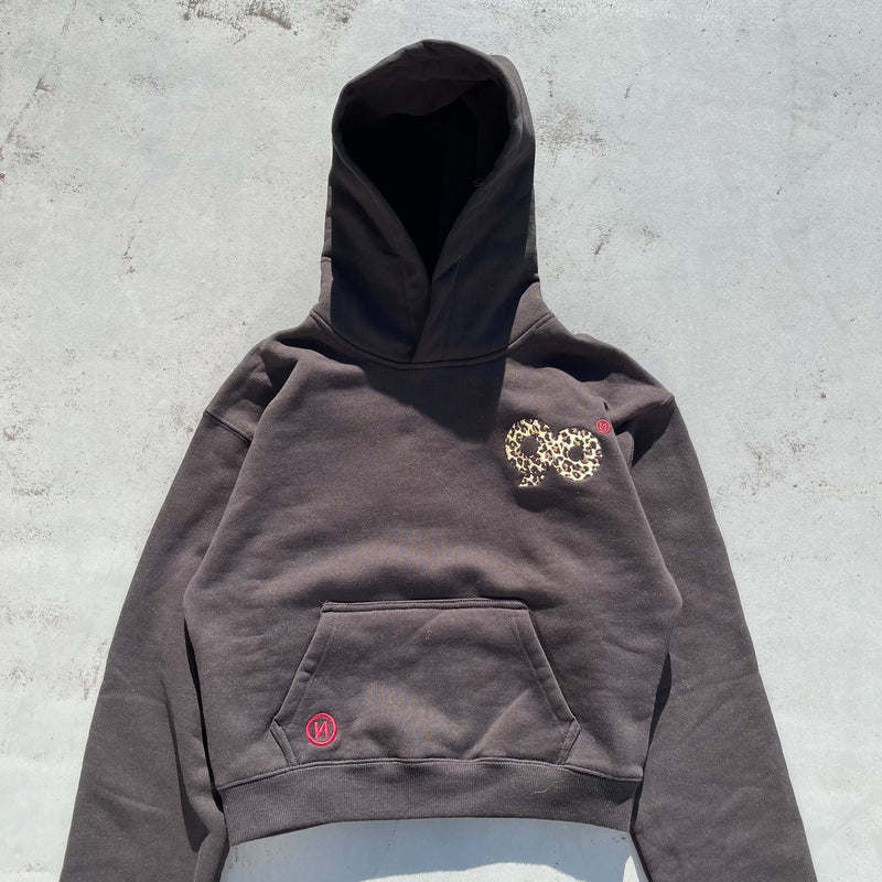 90 Logo Original Cropped Hoodie 【9090 girl】