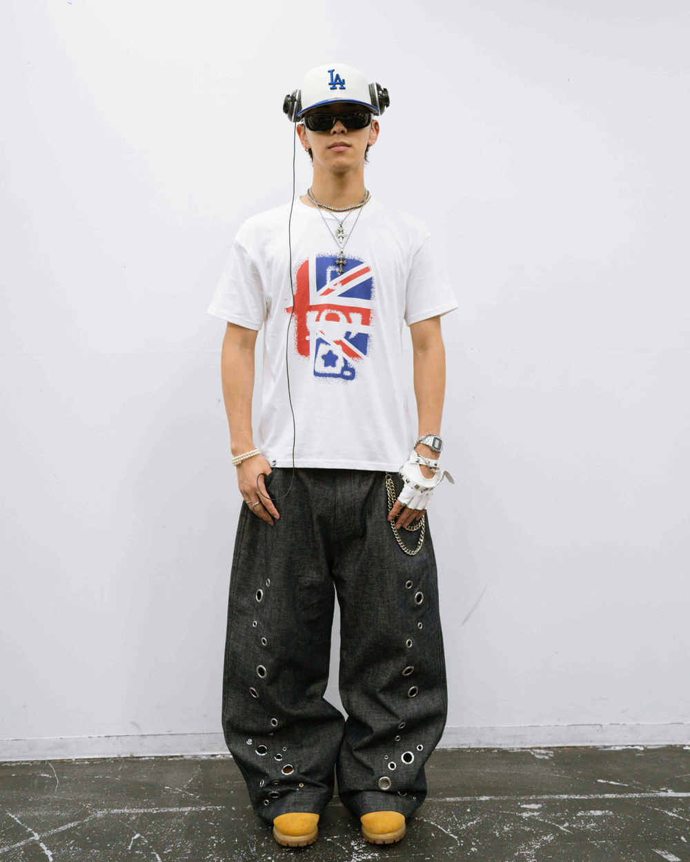 Eyelet denim pants – YZ