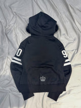 Waist-Defined Fur Zip Hoodie 