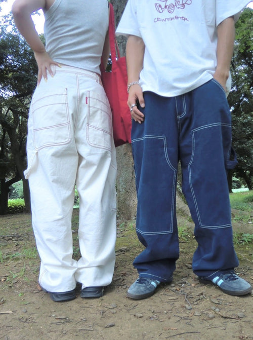 Bicolor painter pants