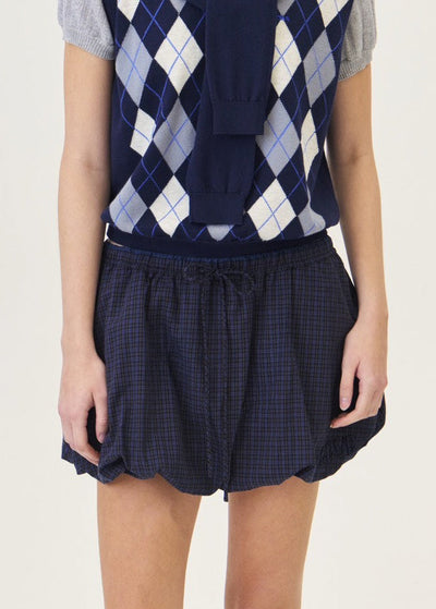 TOVE CHECK SKIRT