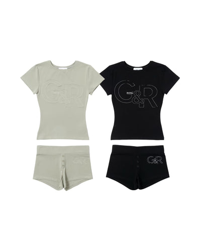 G&R mini tee shorts set 