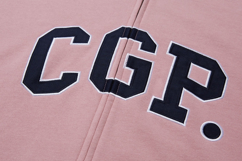 CGP Arch logo hooded zip-up